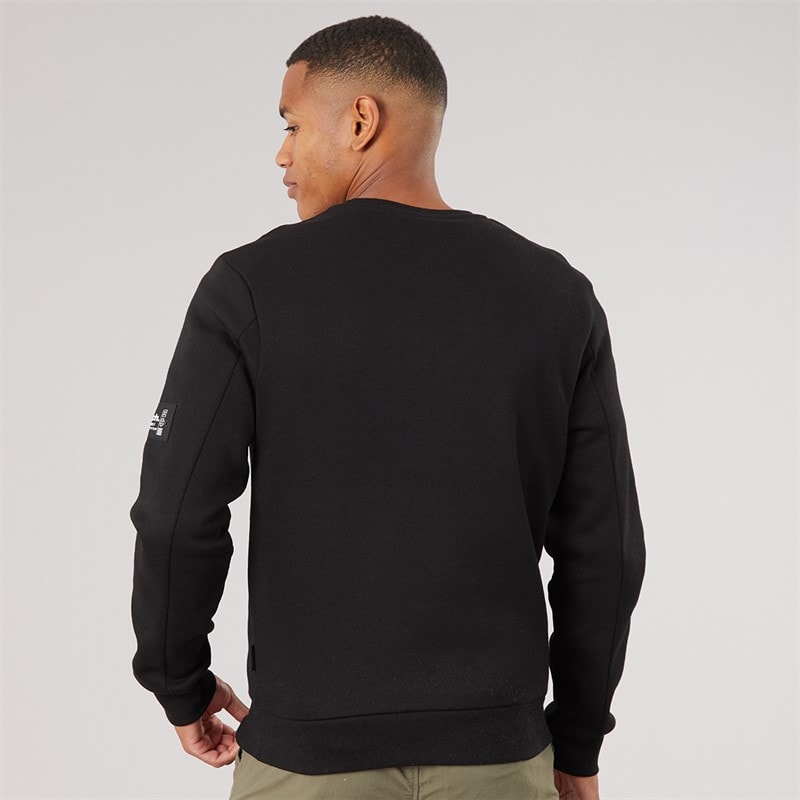 Mens Rissio Utility Sweatshirt Black - Image 2