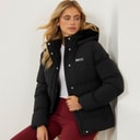 Womens Atha Short Puffer Jacket Black