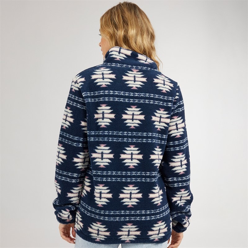 Womens Navo Borg Fleece Navy - Image 2