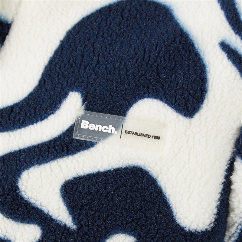 Womens Gorla Borg Fleece Winter White/Navy Swirl - Image 5