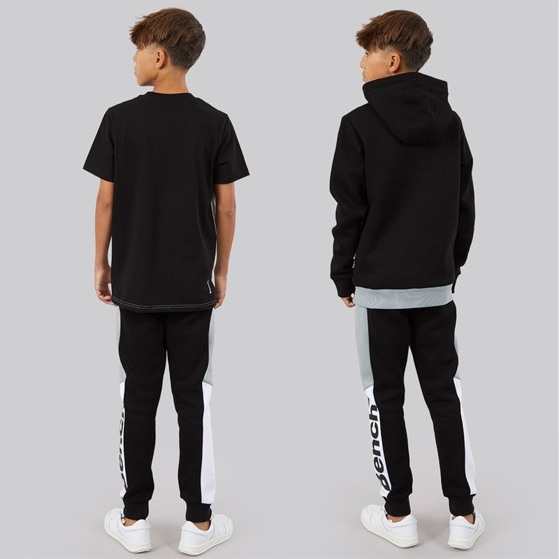Boys Cambam Three Piece Tracksuit And T-Shirt Set Black - Image 2