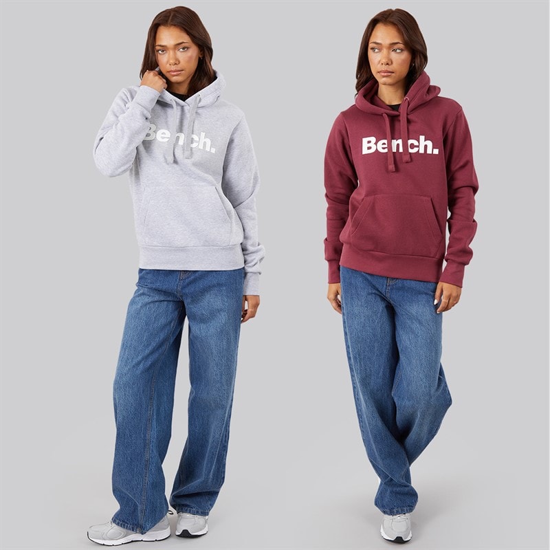 Womens Two Pack Hoodies Grey Marl Cordovan - Image 3