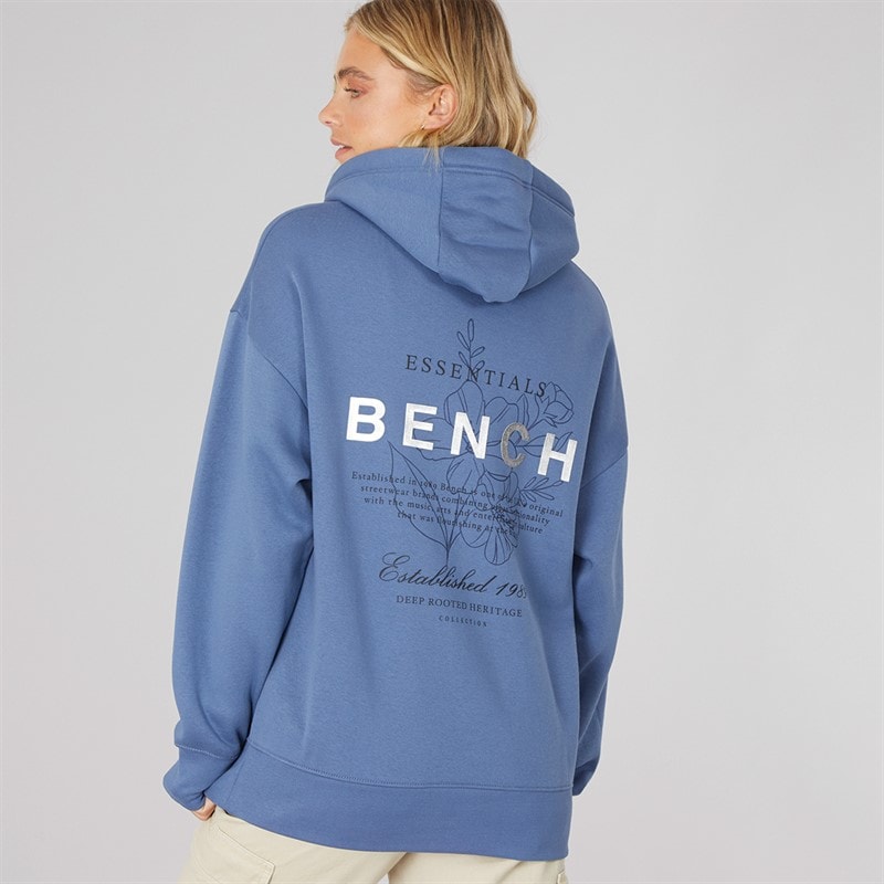 Womens Harmy Hoodie Denim Blue - Image 3