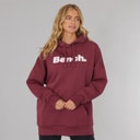 Womens Dayla Oversized Hoodie Burgundy