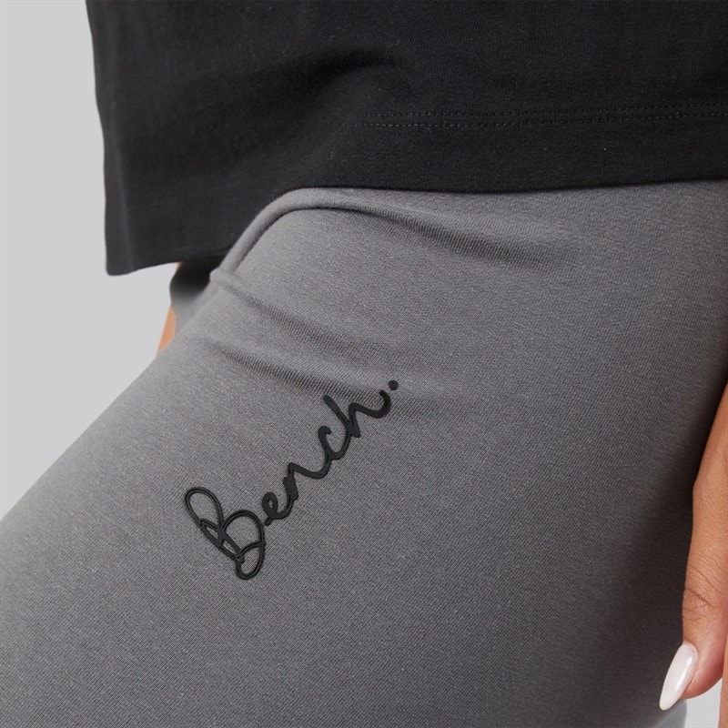 Womens Two Pack Leggings Black/Charcoal - Image 3
