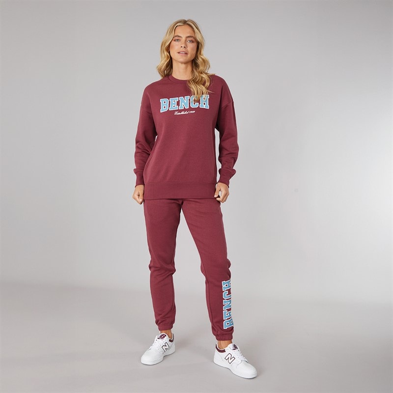 Womens Ercie Sweatshirt Burgundy - Image 4