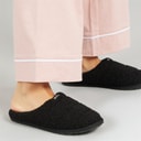 Womens Abbie Mule Slippers Black