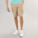 Mens Alatro Cargo Shorts Stone