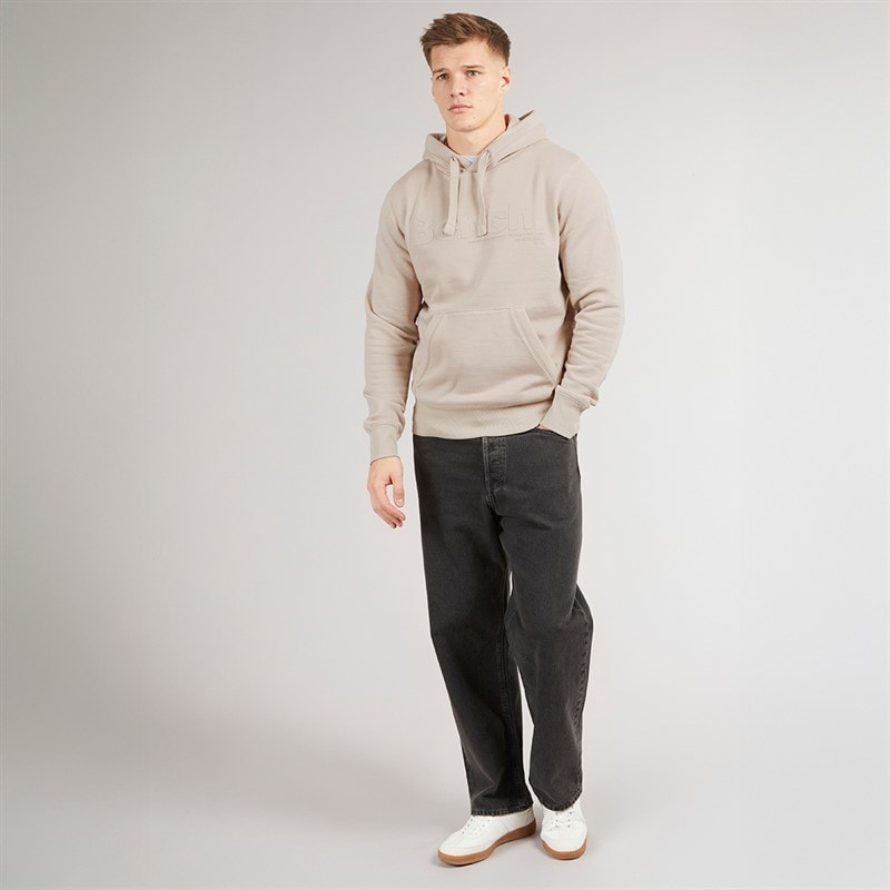 Mens Trassi Hoodie Stone Grey - Image 4