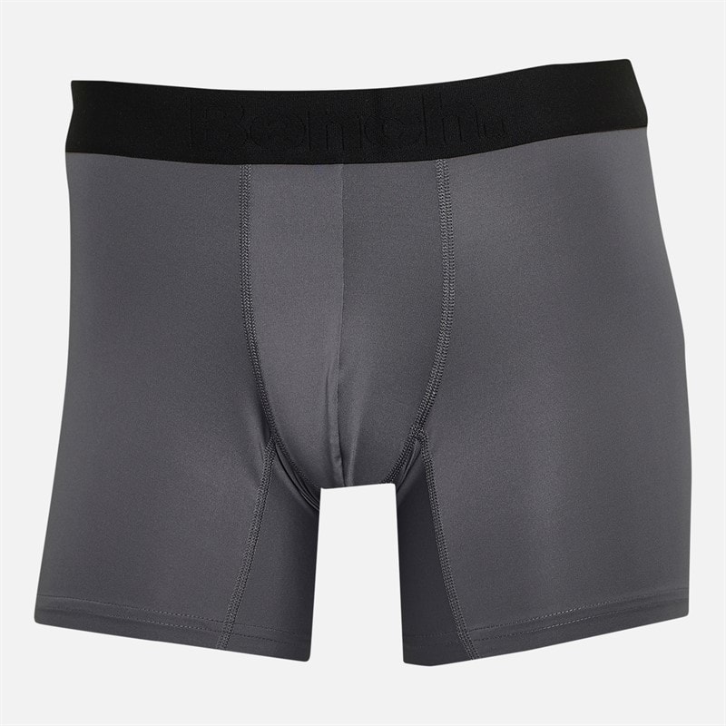 Mens Veriato Three Pack Microfibre Boxers Black/Khaki/Steel Grey - Image 3