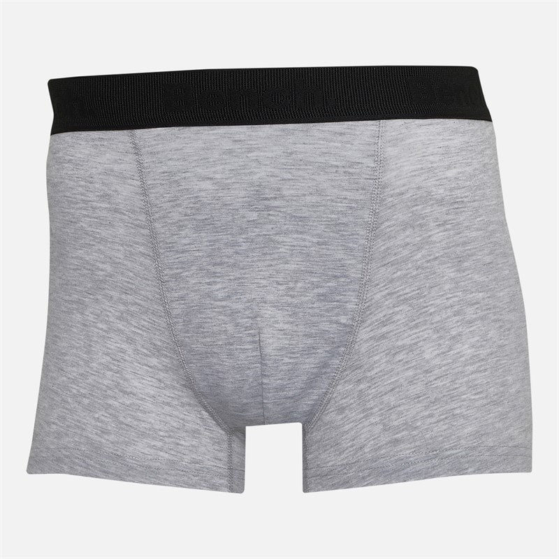 Mens Syers Three Pack Boxers Black/Grey Marl/Navy - Image 2