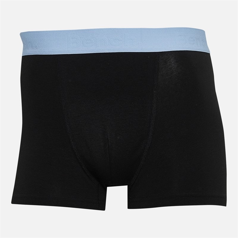 Mens Syers Three Pack Boxers Black/Grey Marl/Navy - Image 3