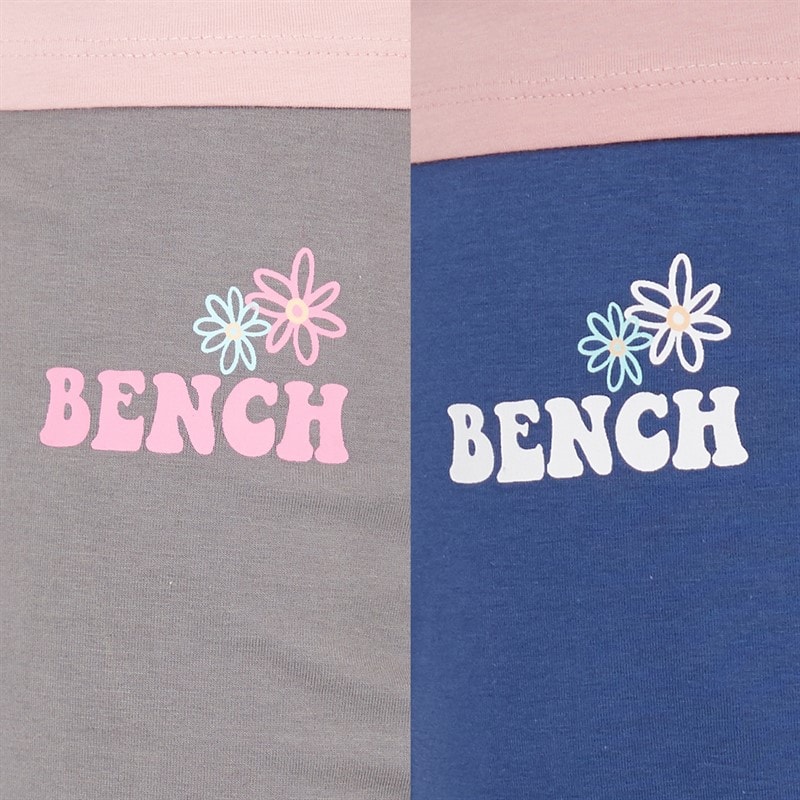 Girls Torva Two Pack Leggings Grey Marl/Navy - Image 3