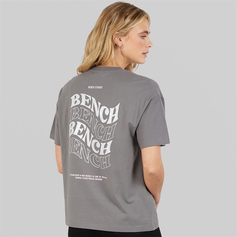 Womens Renna T-Shirt Charcoal - Image 3