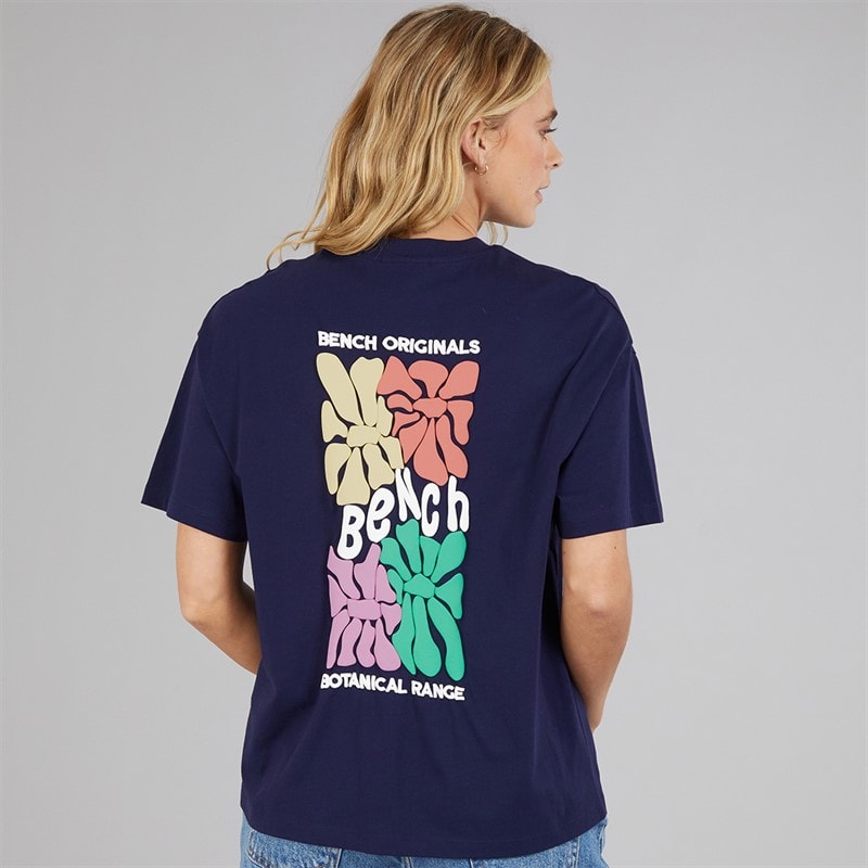 Womens Sarrine Oversized T-Shirt Deep Navy - Image 3