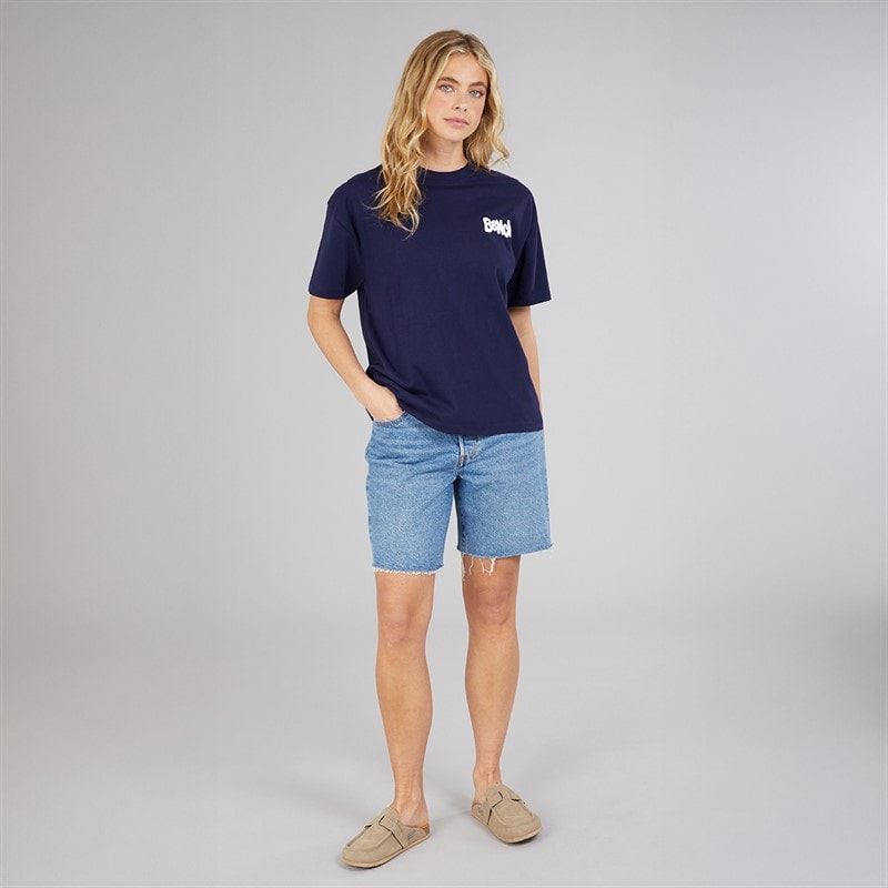 Womens Sarrine Oversized T-Shirt Deep Navy - Image 4