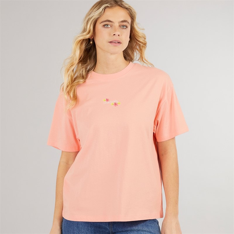 Womens Craya T-Shirt Pink Coral - Image 2