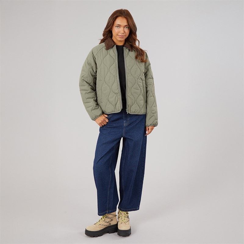 Womens Barrel Leg Jeans Dark Blue - Image 4