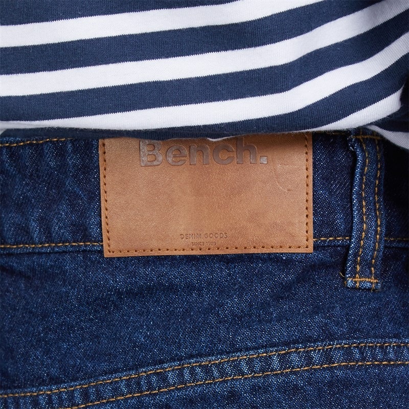 Womens Barrel Leg Jeans Dark Blue - Image 5