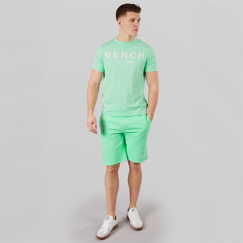 Mens Nuvero T-Shirt And Shorts Set Deep Mint - Image 4