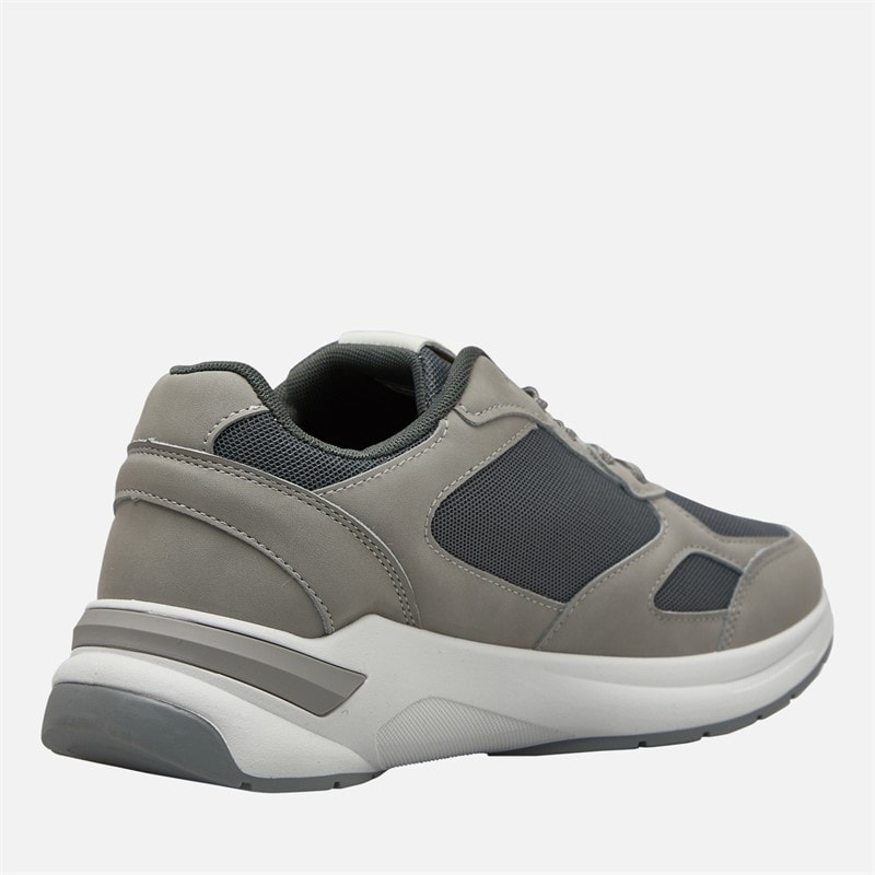 Bench Mens Derker Trainers Dove/Grey - Image 5