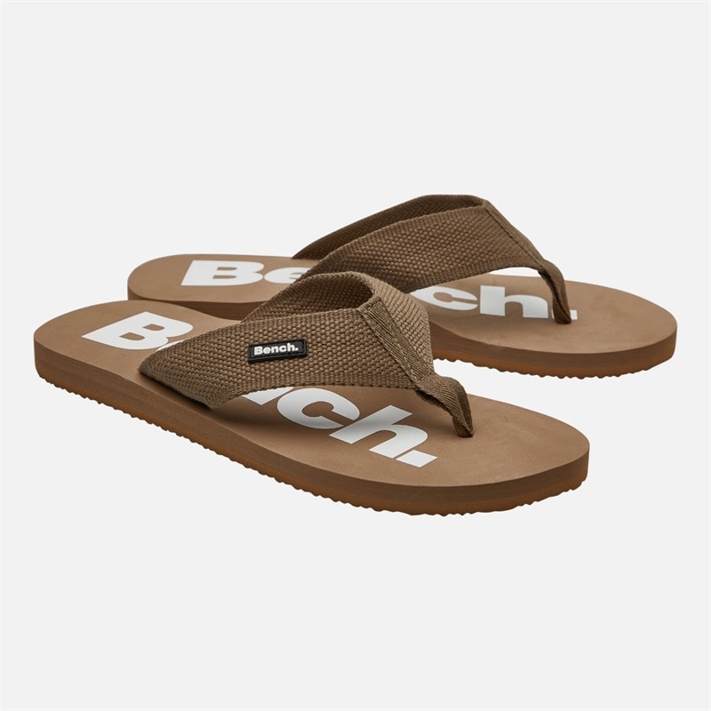 Mens Moento Flip Flops Sand - Image 1