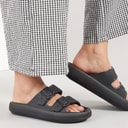 Womens Ibbette Dual Strap Sandals Black