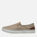 Mens Dalton Slip On Canvas Trainers Sand