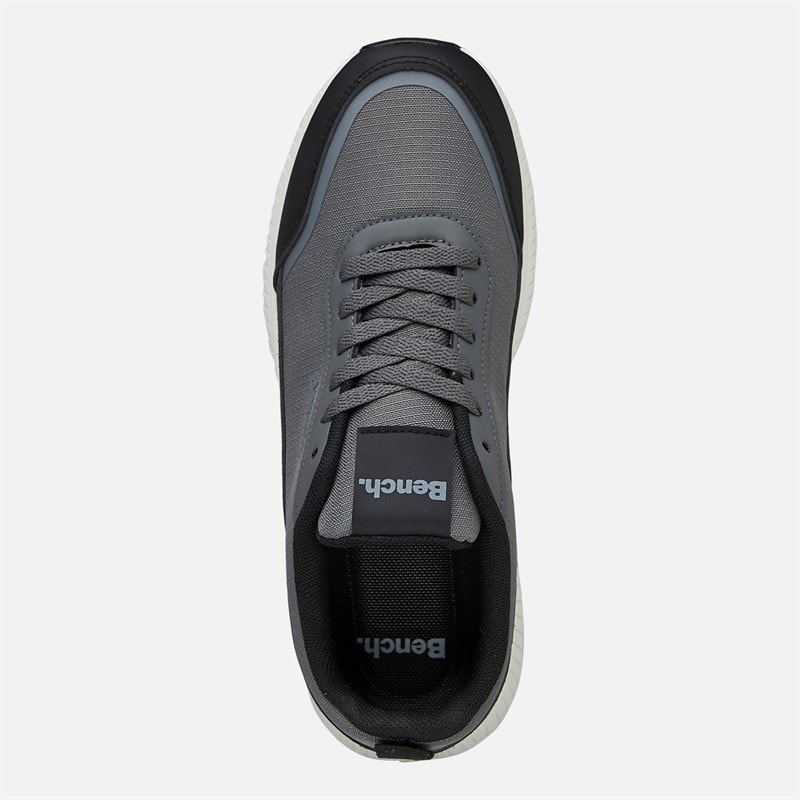 Bench Mens Dovestone Trainers Grey/Black - Image 4