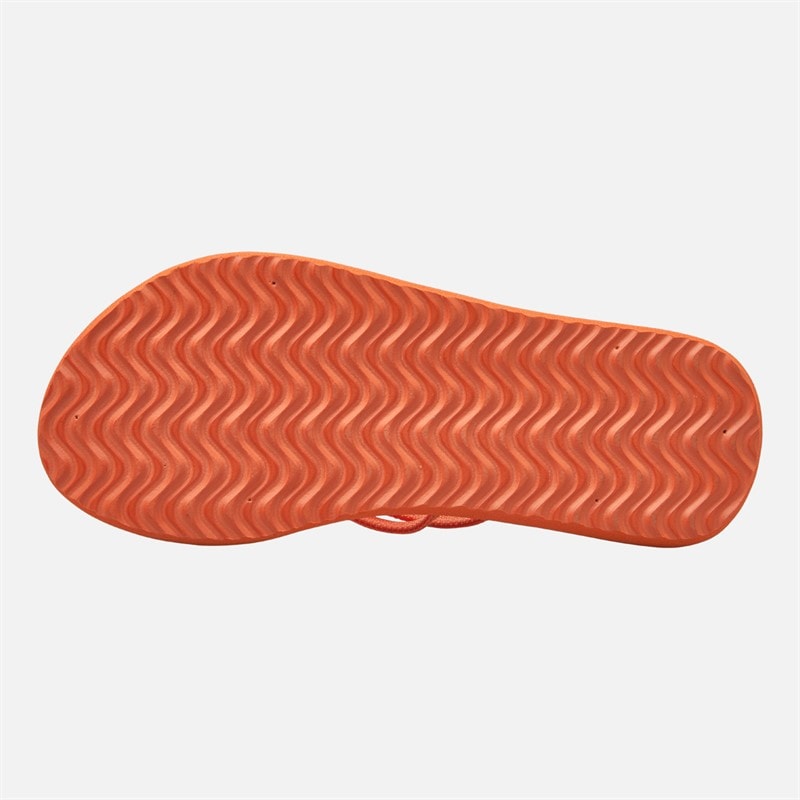 Womens Invisa Flip Flops Coral - Image 3
