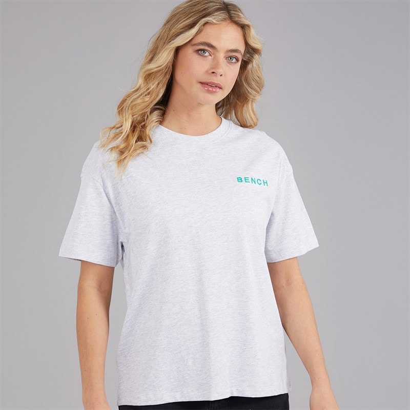 Womens Jorgie T-Shirt Ice Grey Marl - Image 2
