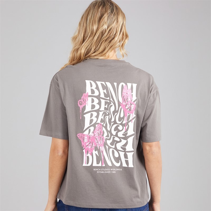 Womens Reisy T-Shirt Charcoal - Image 3