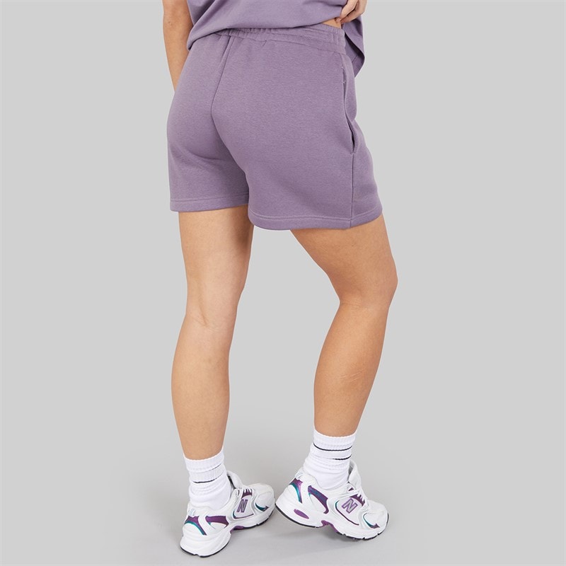 Womens Loanne Fleece Shorts Dusted Grapes - Image 2