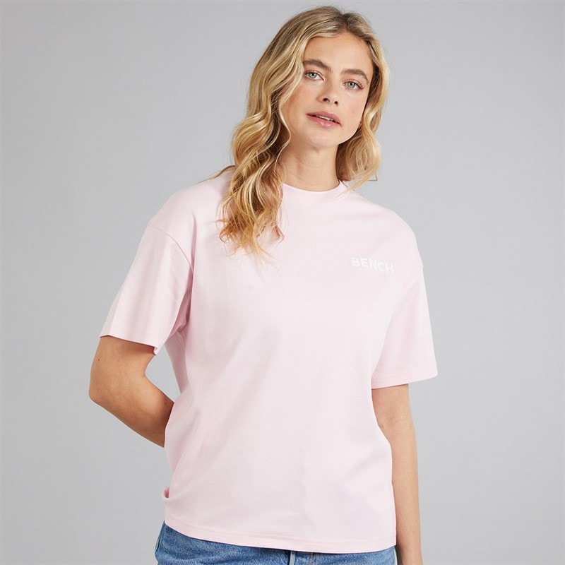 Bench Womens Kassa Oversized T-Shirt Pink - Image 2