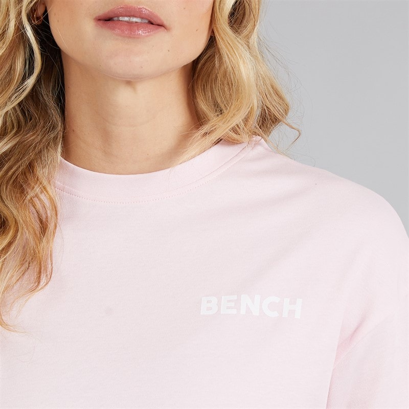 Bench Womens Kassa Oversized T-Shirt Pink - Image 5