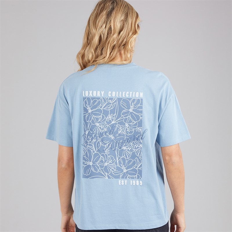 Womens Yerra T-Shirt Dusky Blue - Image 3