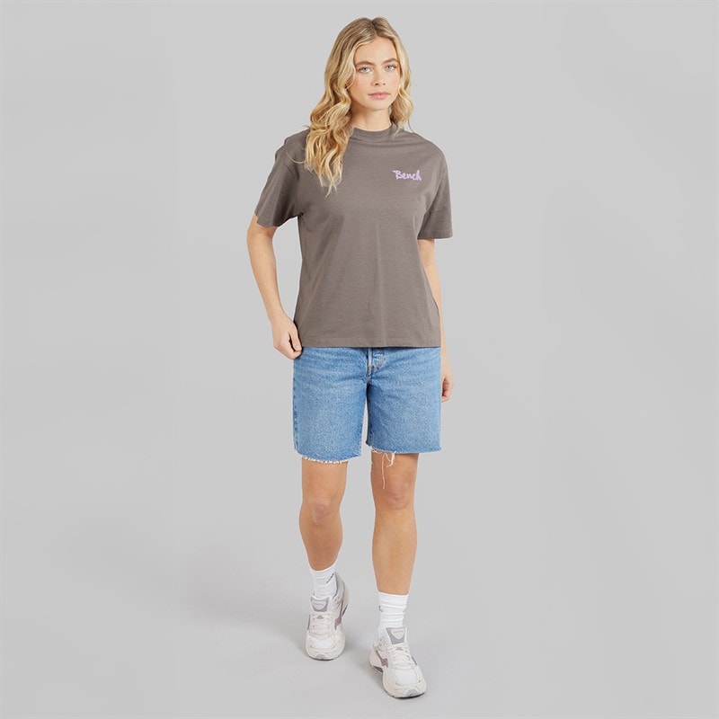 Womens Enalla T-Shirt Charcoal - Image 4