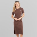 Womens Saha Dress Chocolate