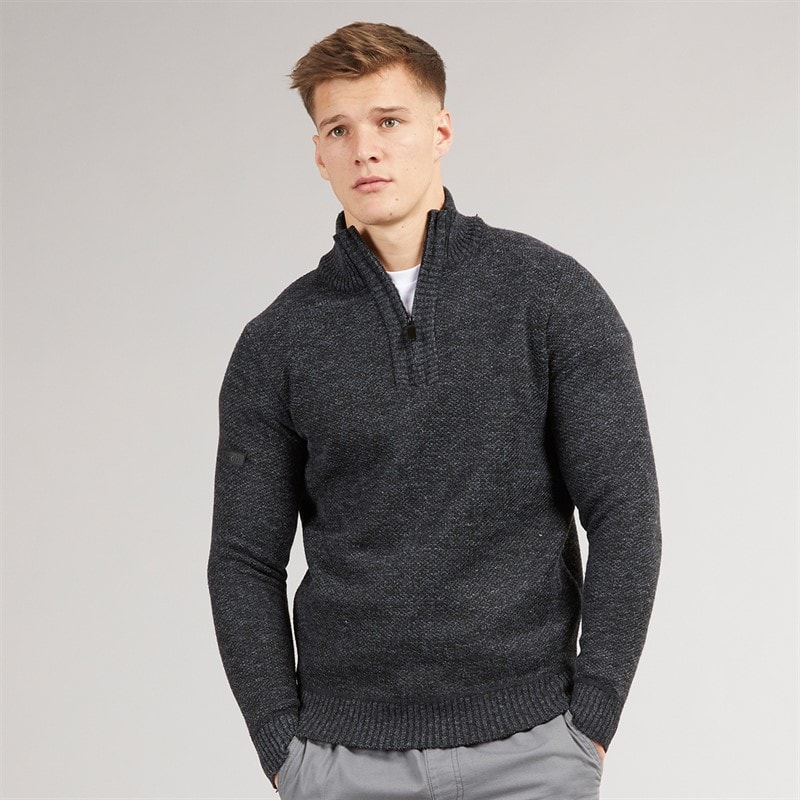 Bench Mens Palacio Jumper Black Marl