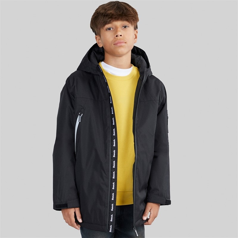 Boys Sandofini Hooded Coat Black - Image 3