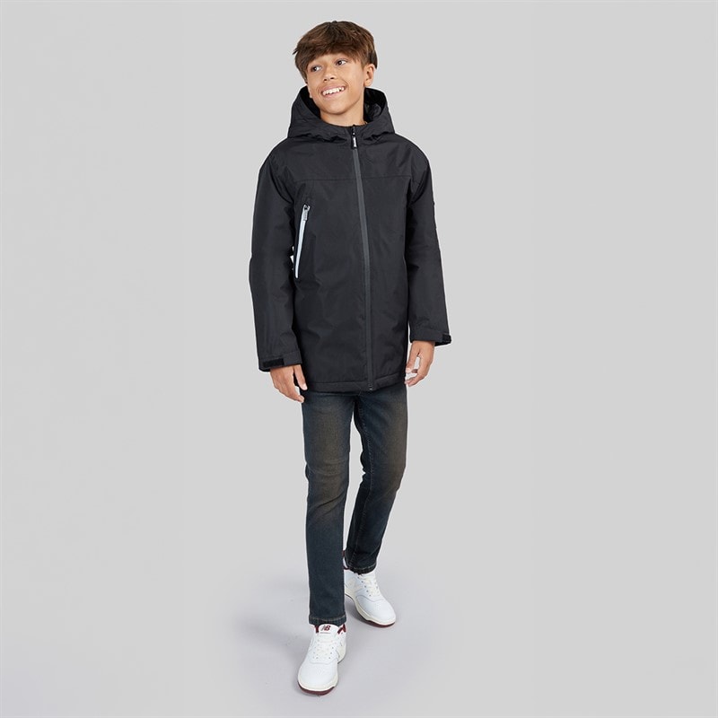 Boys Sandofini Hooded Coat Black - Image 4
