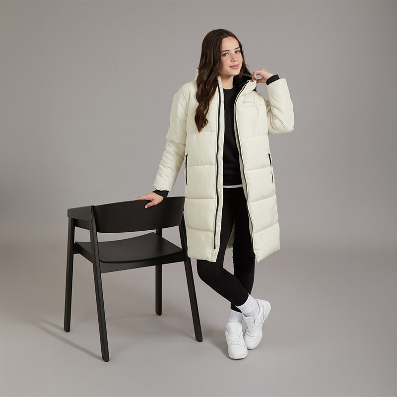 Girls Haeri Coat Chalk - Image 4