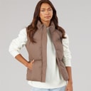 Womens Kloh Puffer Gilet Light Brown
