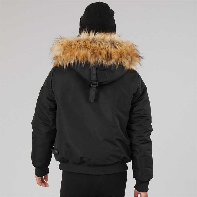 Womens Sabby Padded Bomber Jacket Black - Image 2