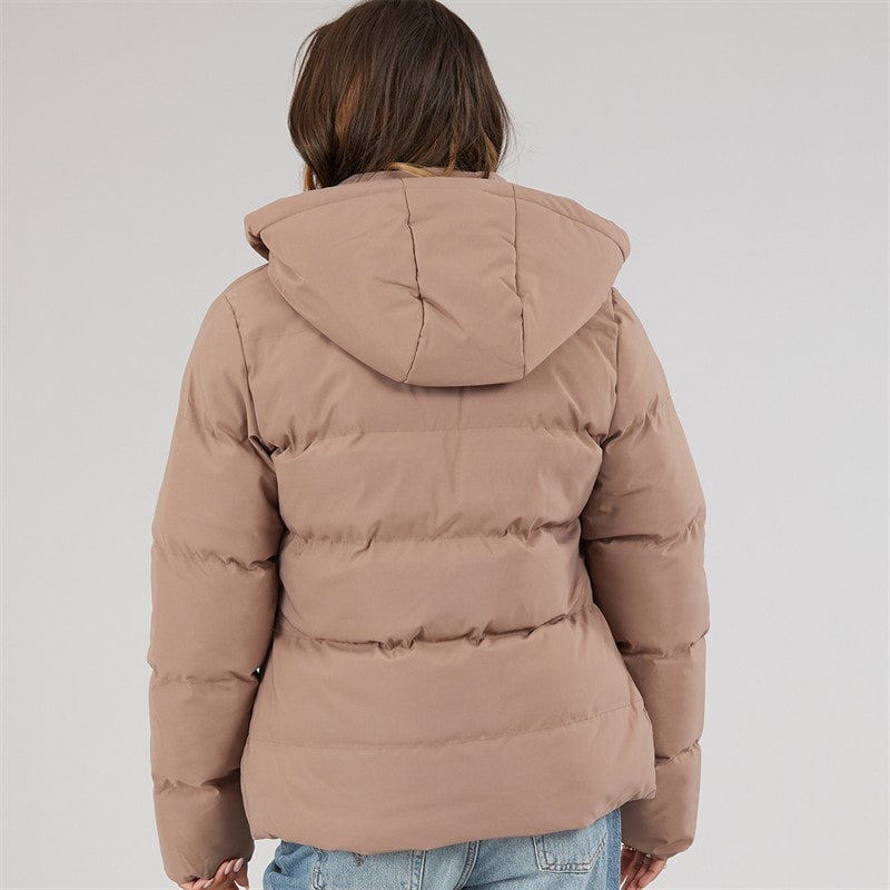 Womens Atha Short Puffer Jacket Light Brown - Image 2