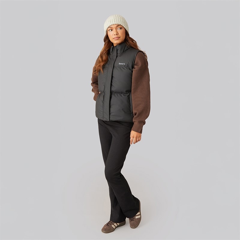 Womens Kloh Puffer Gilet Black - Image 4
