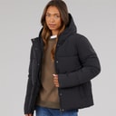 Womens Alene Puffer Coat Black