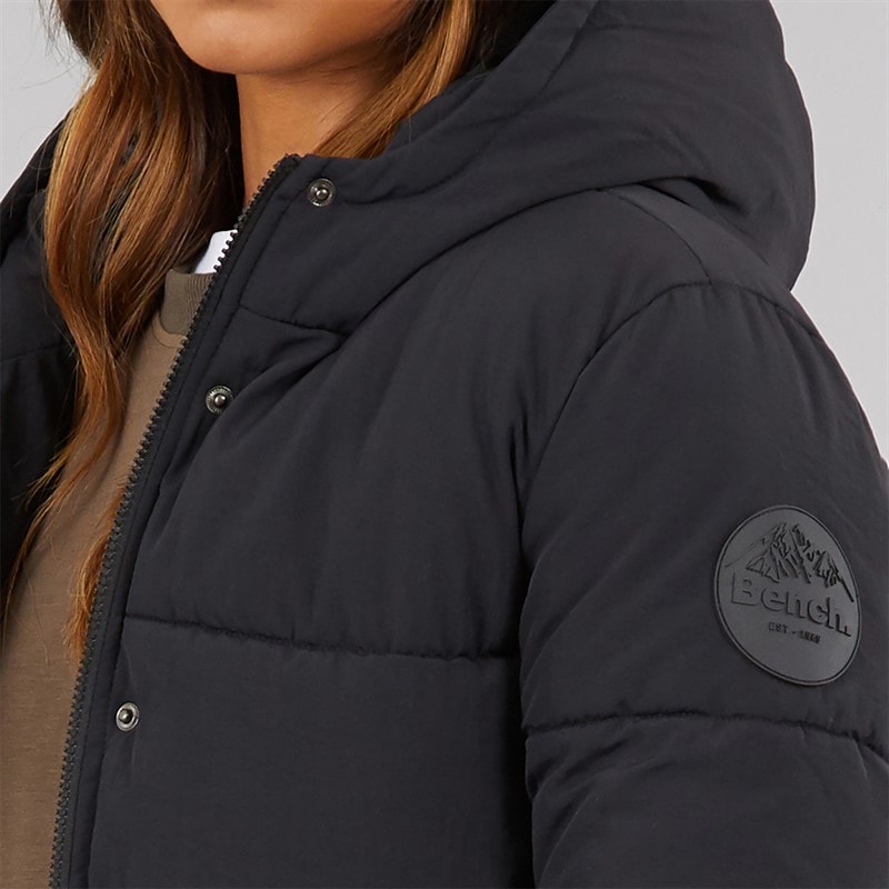 Womens Alene Puffer Coat Black - Image 3