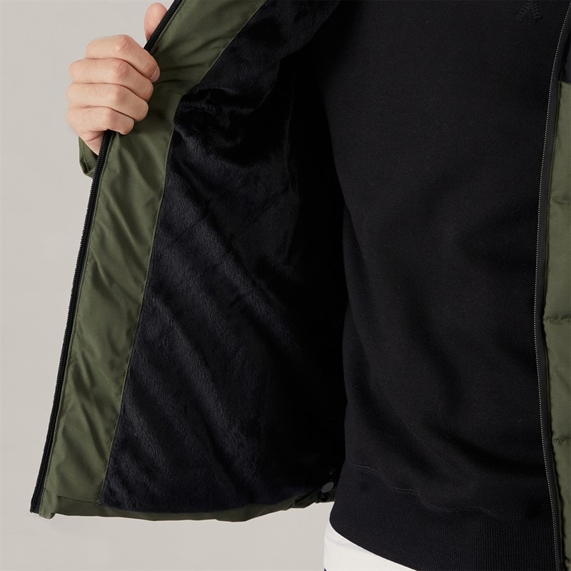 Mens Rynor Padded Coat Faded Olive - Image 5
