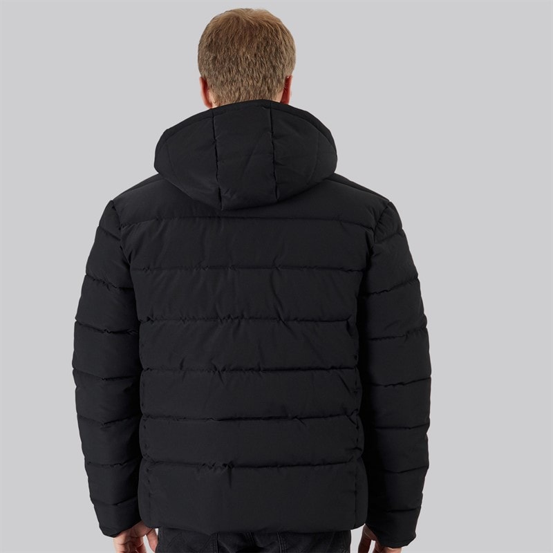 Mens Rynor Padded Coat Black - Image 2